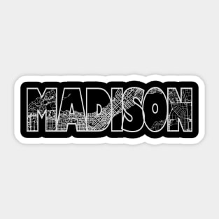 Madison Street Map Sticker